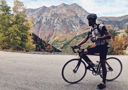 Rob's epic fixed wheel Alp trip