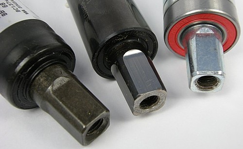 various bottom brackets have different tapers